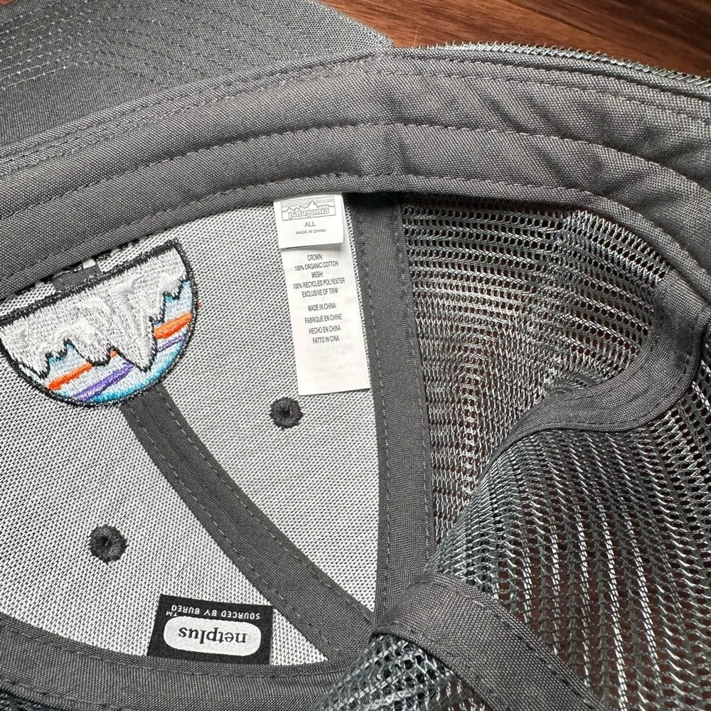 Patagonia Charcoal Cap with Colorful Logo